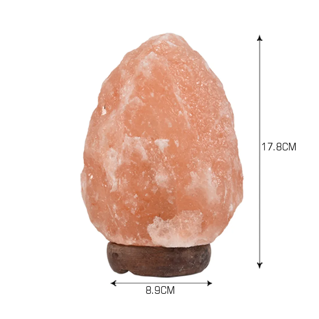 1-2 kg Himalayan Salt Lamp Rock Crystal Natural Light Dimmer Switch Cord Globes