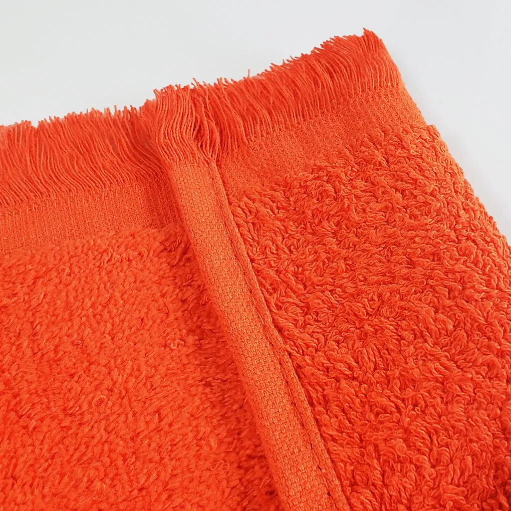 11" x 18 Velour Fringed Fingertip Towels by the Dozen - Colors