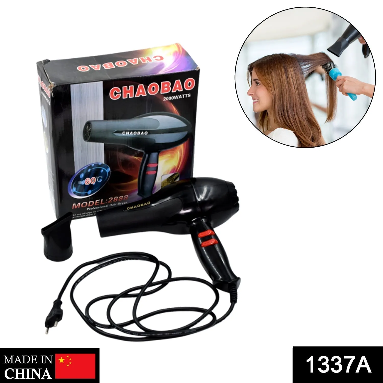 1337A Professional Stylish Hair Dryers For Women And Men