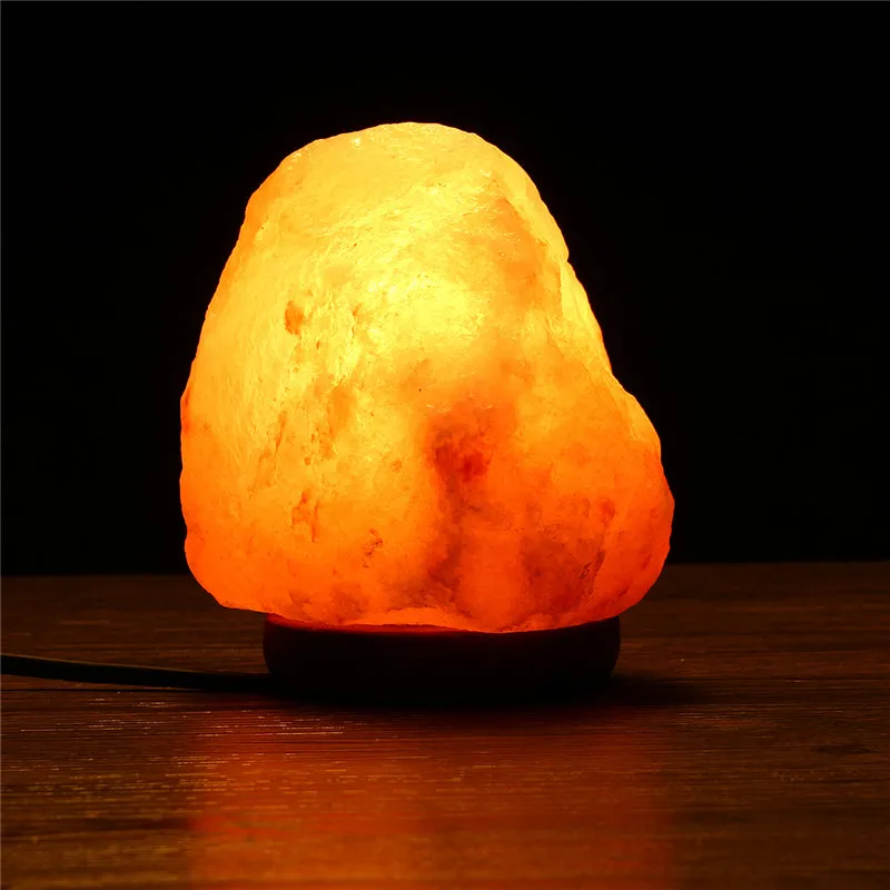 14 X 10CM Himalayan Glow Hand Carved Natural Crystal Salt Night Lamp Table Light With Dimmer Switch