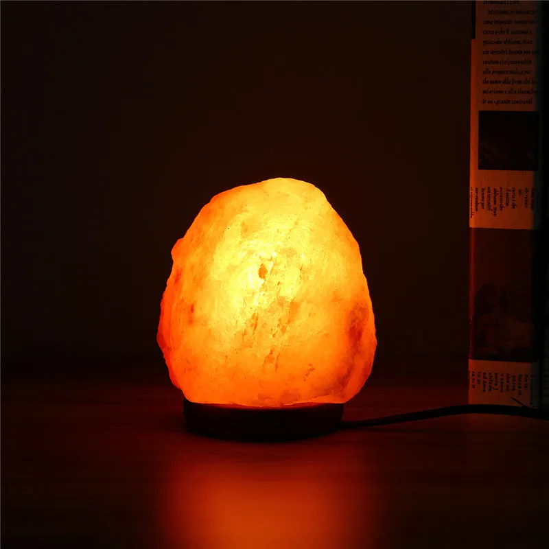 14 X 10CM Himalayan Glow Hand Carved Natural Crystal Salt Night Lamp Table Light With Dimmer Switch