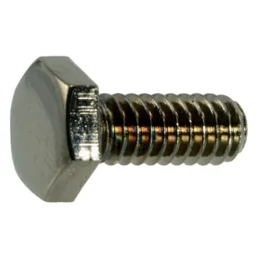 1/4"-20 x 5/8" Black Chrome Hex Cap Screws (10 pcs.)