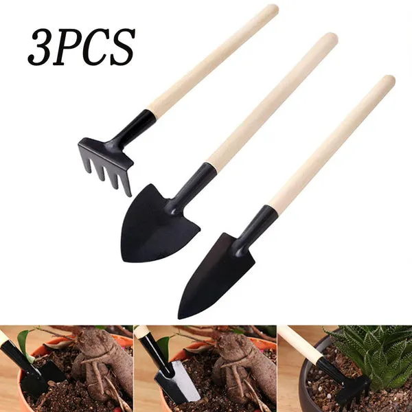 1598 Kid's Garden Tools Set of 3 Pieces (Trowel, Shovel, Rake)