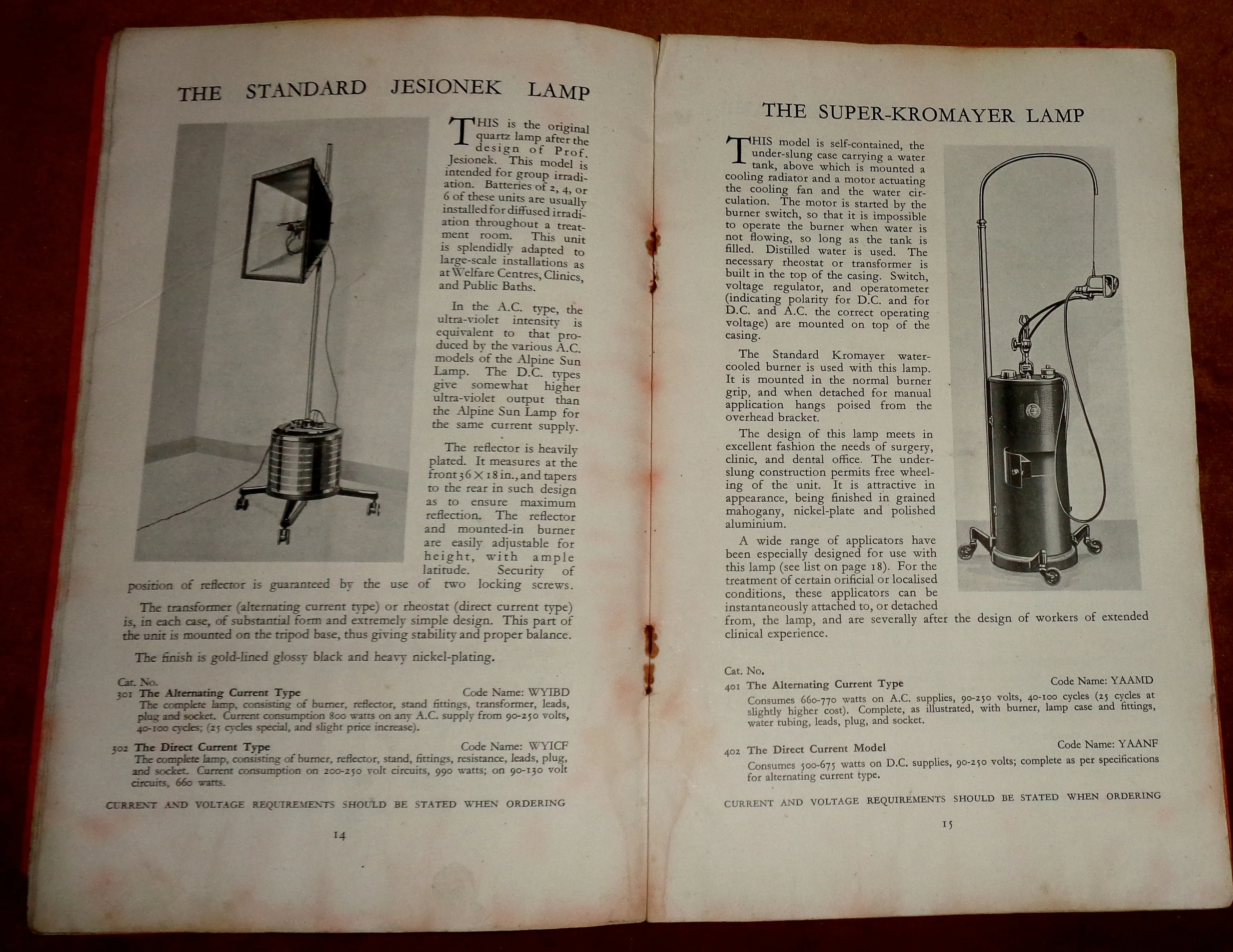 1930 Hanovia Equipment For Light Therapy Booklet