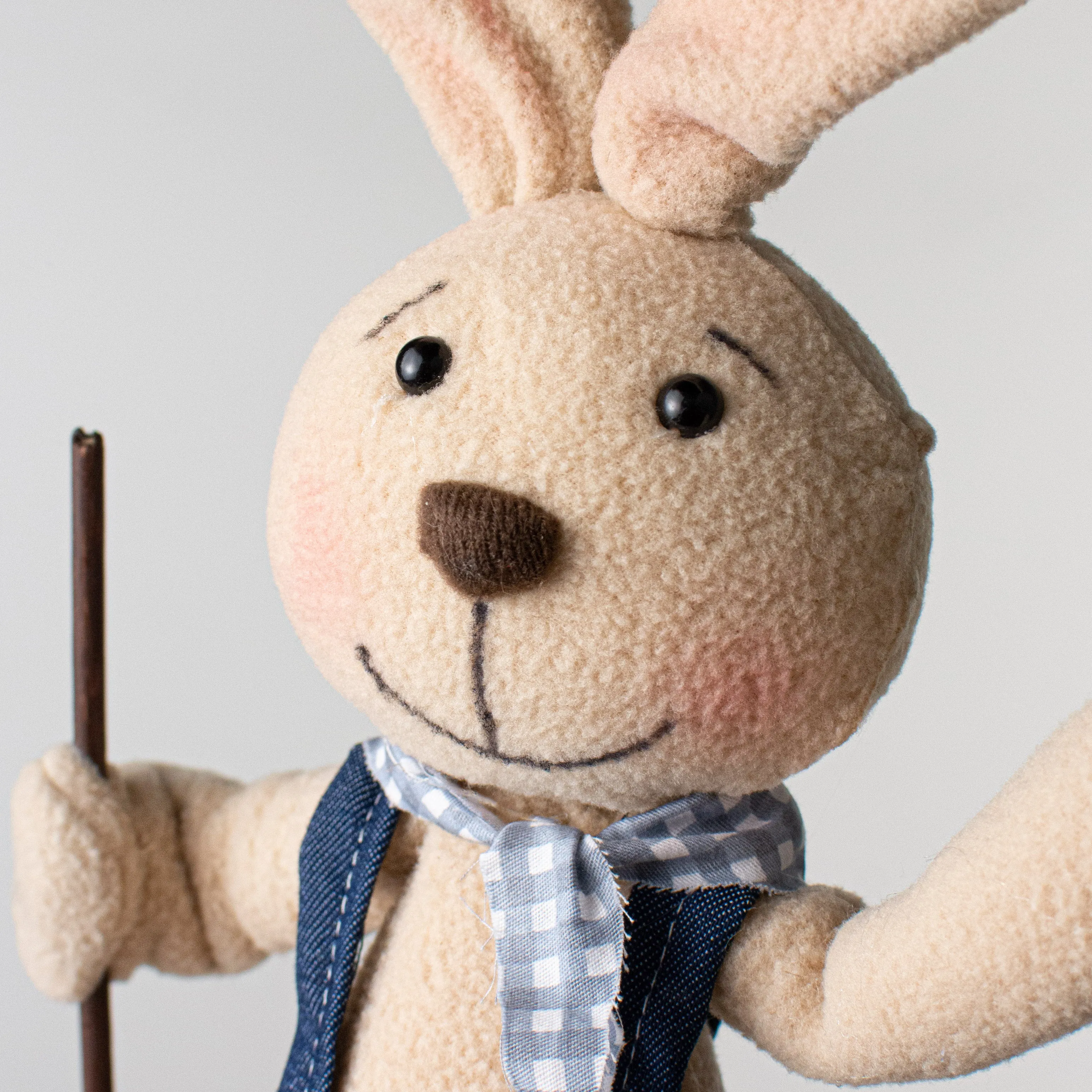 19" Standing Bunny with Shovel