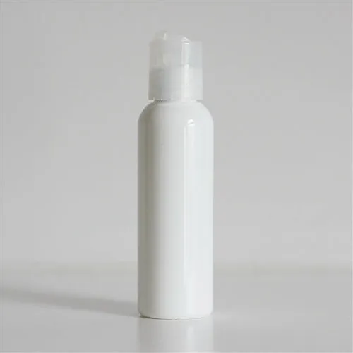 2 oz White PET Bullet Bottle with 20-410 Natural Disc Cap