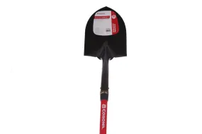 #2 Round Point Shovel - 15 gauge , 48 inch fiberglass handle, steel collar, non-