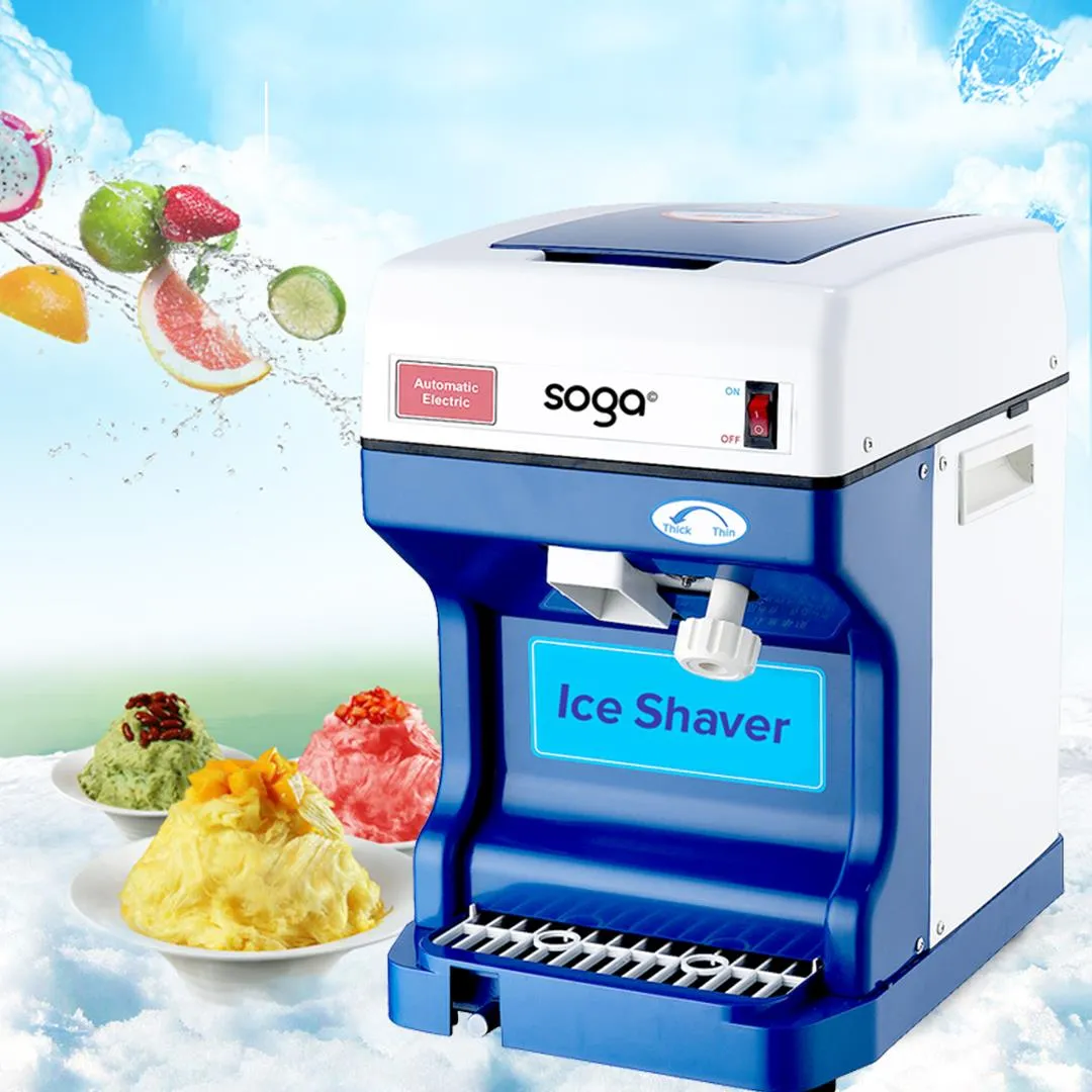 250W Commercial Electric Ice Shaver 120 KG/H Stainless Steel