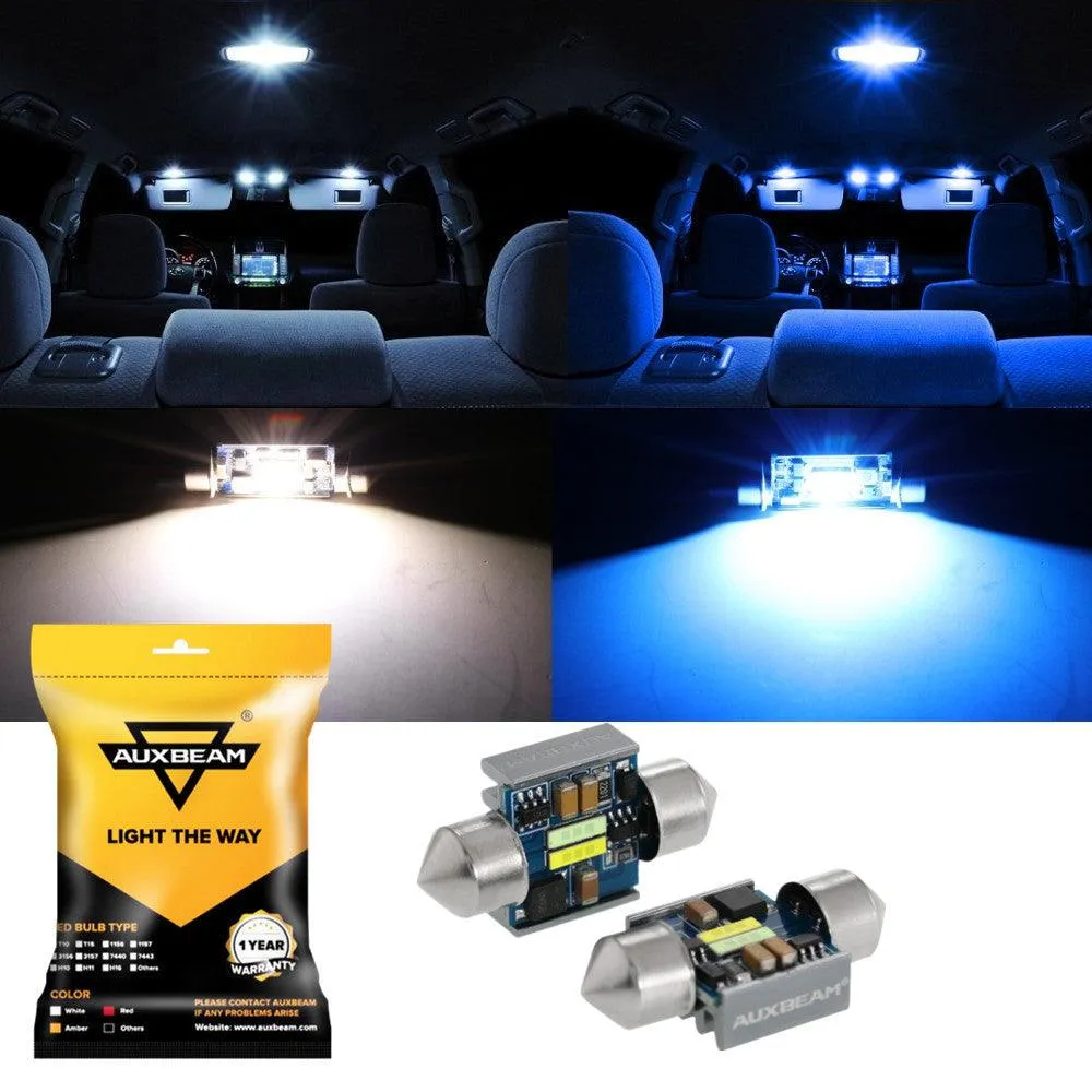 🆕(2pcs/set) Dual Color Switchback 31MM DE3175 DE3021 DE3022 1.22" 1860CSP 6500K Cool White& Ice Blue LED Festoon Canbus For Interior Dome Map License Plate Bulbs