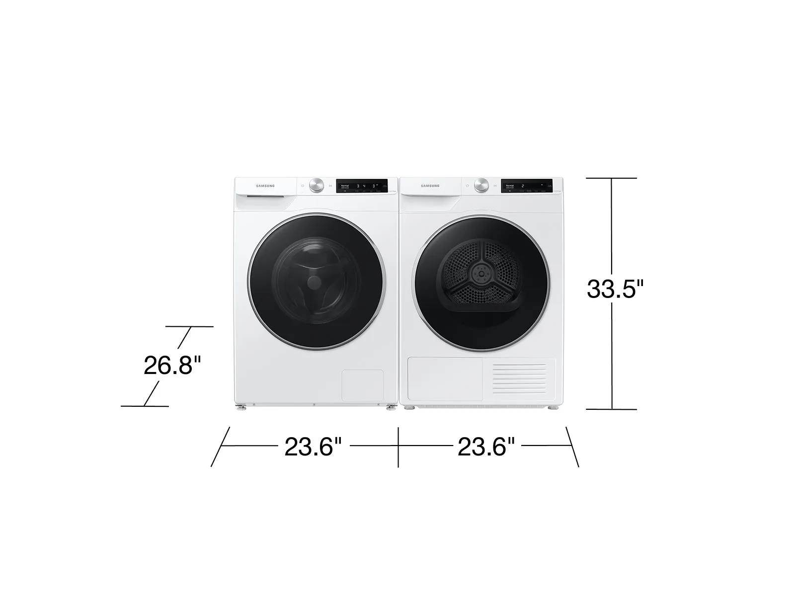 4.0 cu. ft. Heat Pump Dryer with AI Smart Dial and Wi-Fi Connectivity in White - (DV25B6900HW)