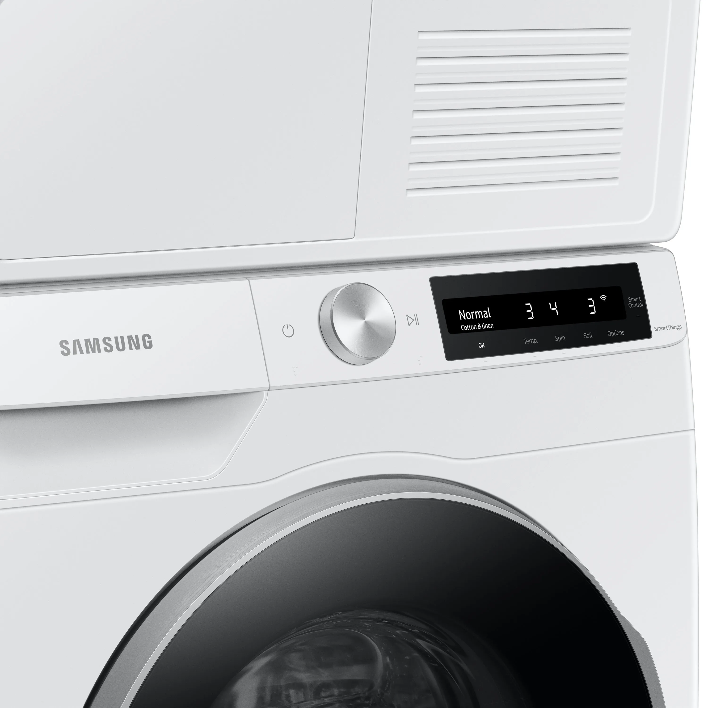 4.0 cu. ft. Heat Pump Dryer with AI Smart Dial and Wi-Fi Connectivity in White - (DV25B6900HW)