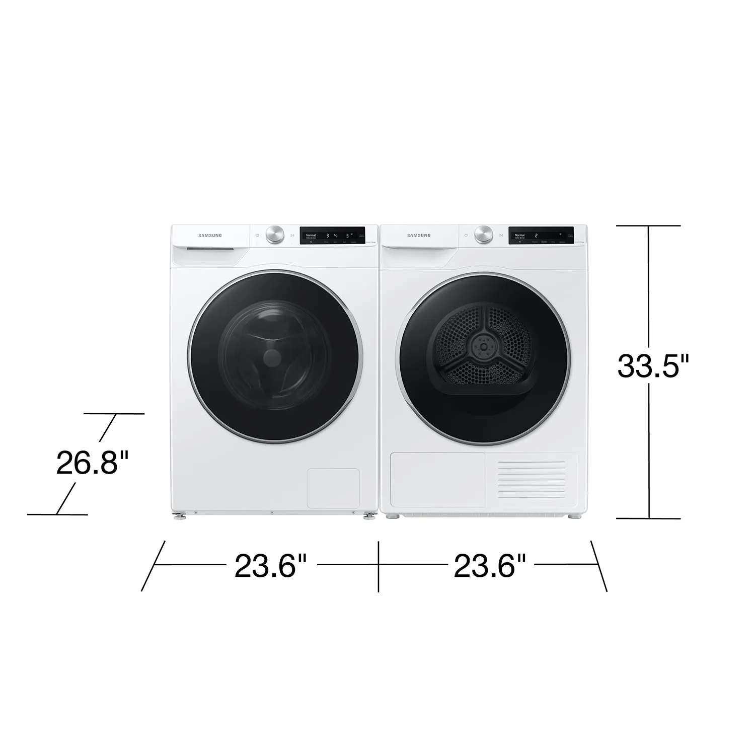 4.0 cu. ft. Heat Pump Dryer with AI Smart Dial and Wi-Fi Connectivity in White - (DV25B6900HW)