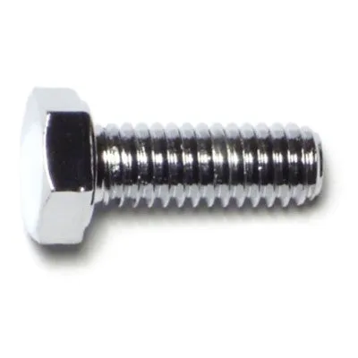 5/16"-18 x 7/8" Chrome Grade 5 Hex Cap Screws (10 pcs.)