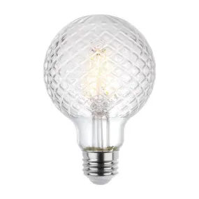 5.5W G25 Cut Glass Filament LED Dimmable Clear 3000K E26 (Medium) Base, 120 Volt, Box