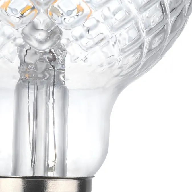 5.5W G25 Cut Glass Filament LED Dimmable Clear 3000K E26 (Medium) Base, 120 Volt, Box