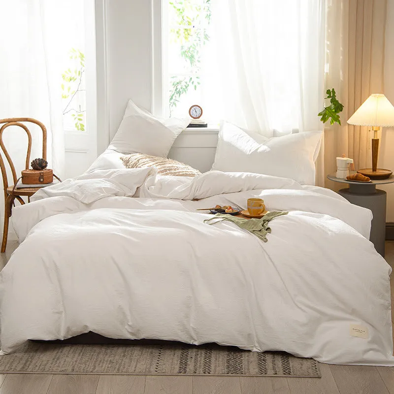 6 PCs Winter Comforter Set-White