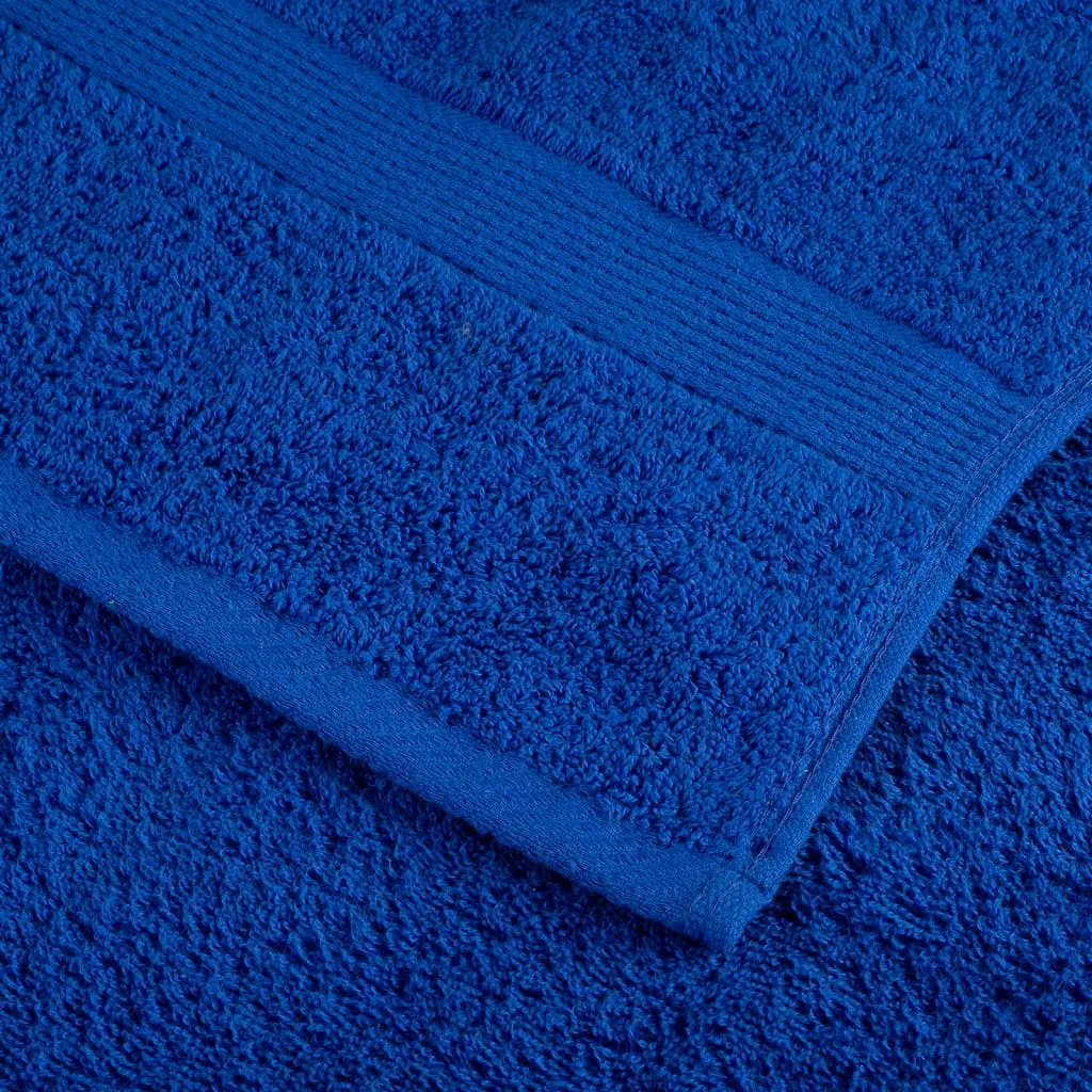 6 Piece Premium Towel Set Blue 600 gsm 100% Cotton