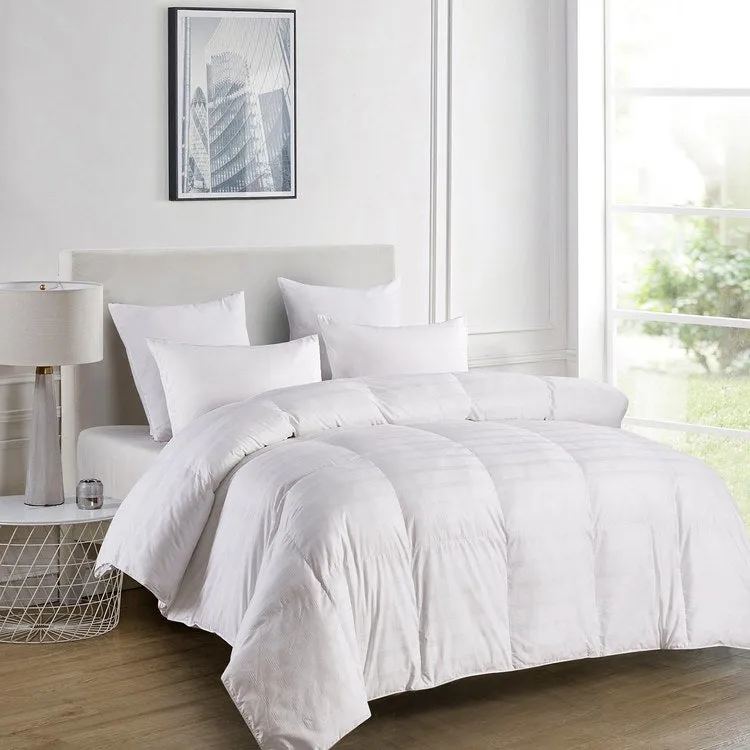 600 Thread Count Cotton Windowpane DuraLOFT Down Alternative Extra-Warmth Twin Comforter