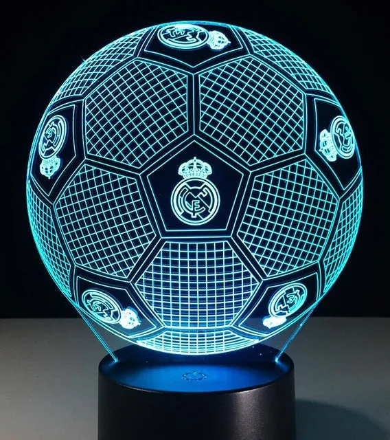 7 Colors Football 3D Led Night Lights USB Football Table Lamp Soccer Lampara Home Decor Bedroom Sleep Nightlight