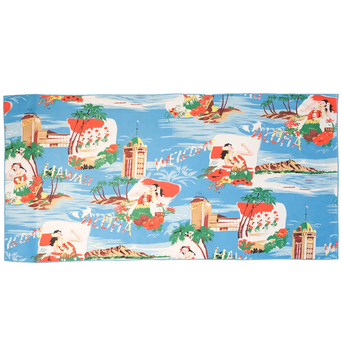 Aloha Greeting Anywhere Towel