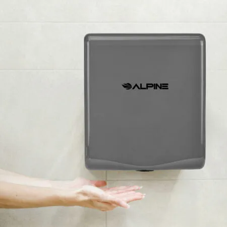 Alpine ALP405-10-GRY Willow High Speed Commercial Hand Dryer, 120V, Gray