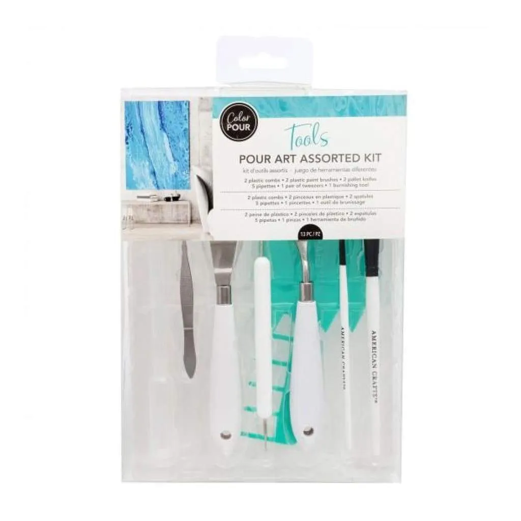 American Crafts Colour Pour Tool Kit 13 pack*