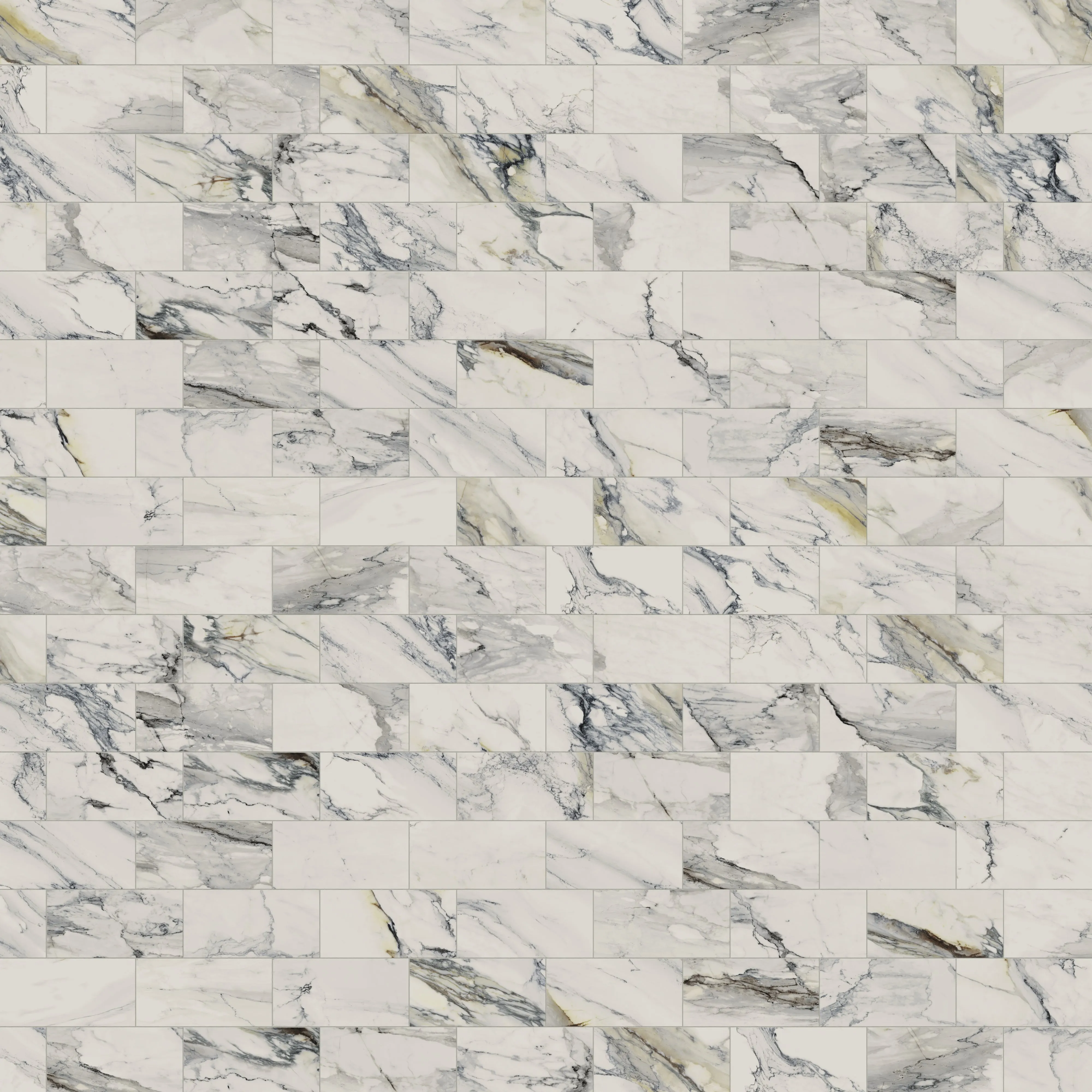 Aniston 12x24 Matte Porcelain Tile in Calacatta Antico