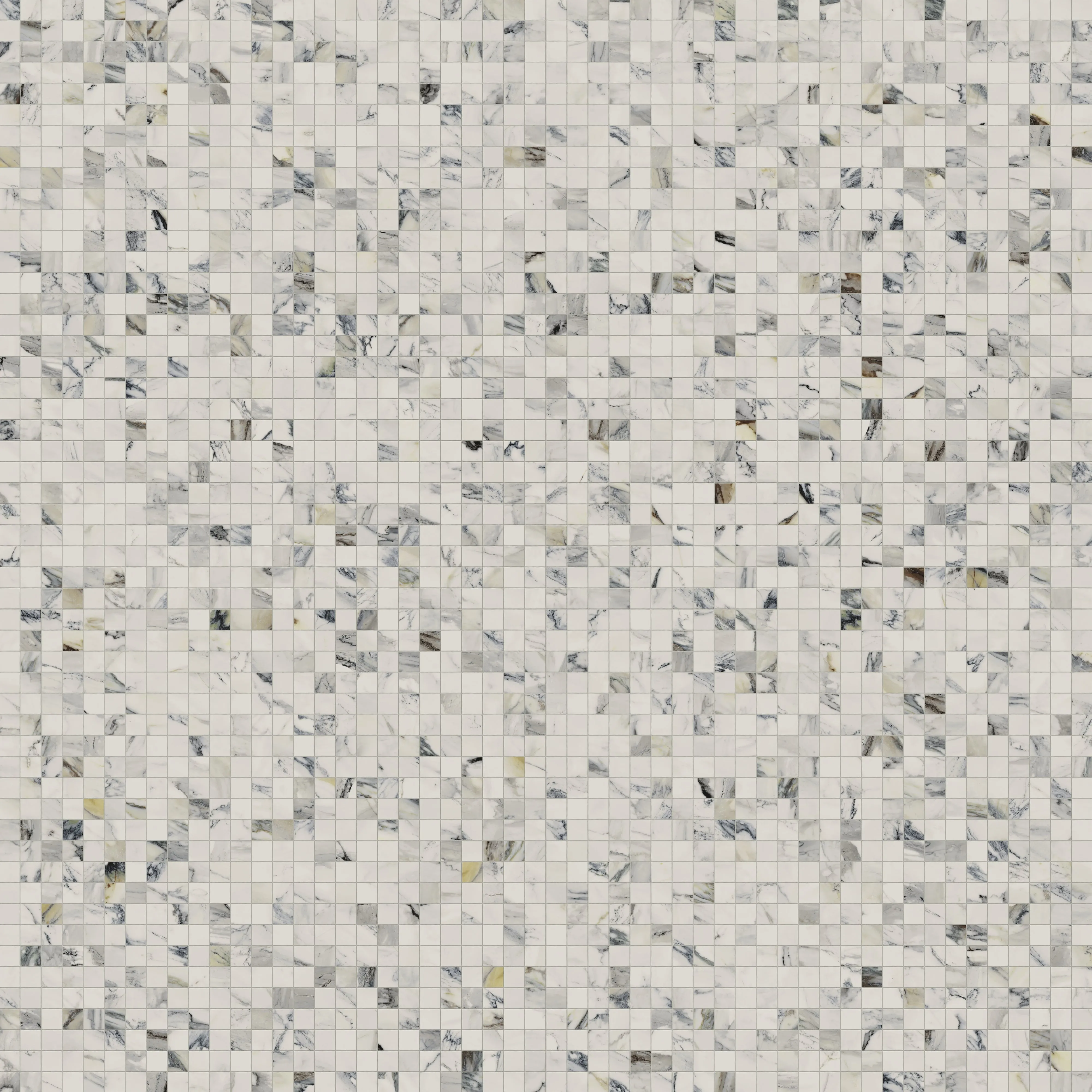 Aniston 2x2 Polished Porcelain Mosaic Tile in Calacatta Antico