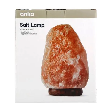 Anko Pink Himalayan Natural Salt LED Lamp / Decorative & Soothing Atmosphere