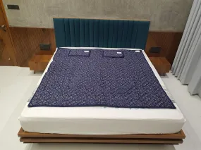 Ansh Creation BIO Magnetic Mattress Protector with 2 Pillow (6X6 feet) Blue