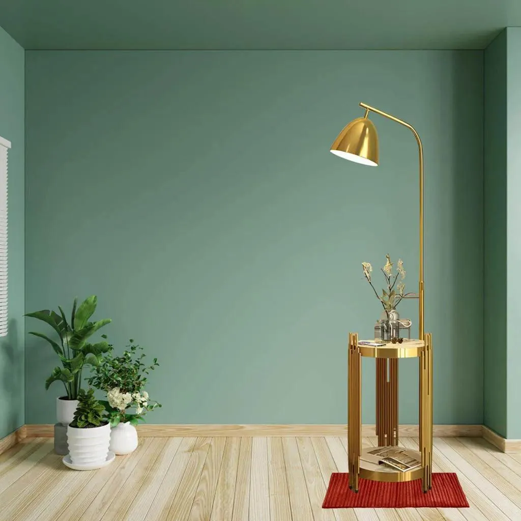 Arc Golden Finish Floor Lamp (F9250)