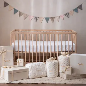 Baby Cot Bedding Gift Set | Little Tuskers | Grey