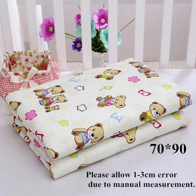 Baby Diaper Waterproof Sheet Urine Changing Pads Urine Pad Cartoon Reusable Infant Bedding Nappy Mattress Changing Mat