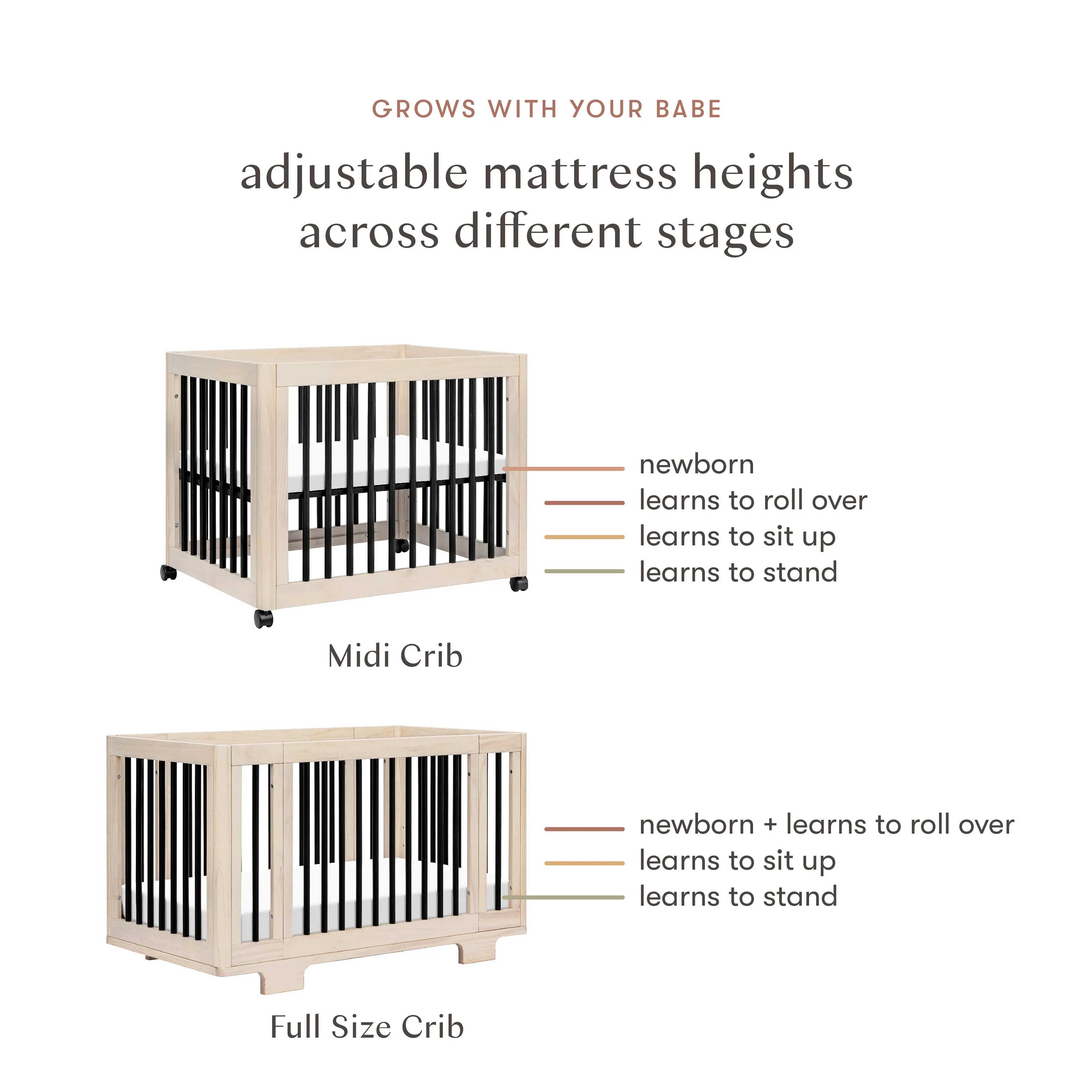 Babyletto Yuzu 8-in-1 Convertible Crib with All-Stages Conversion Kits