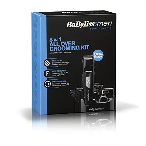 Babyliss 7056CU Cordless Rechargeable 8 In 1 Grooming Kit