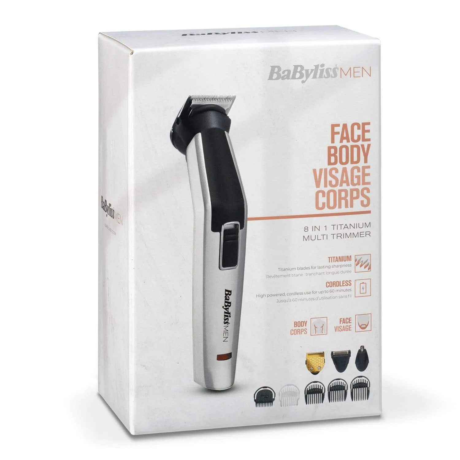 BaByliss 8 in 1 Titanium Multi Trimmer