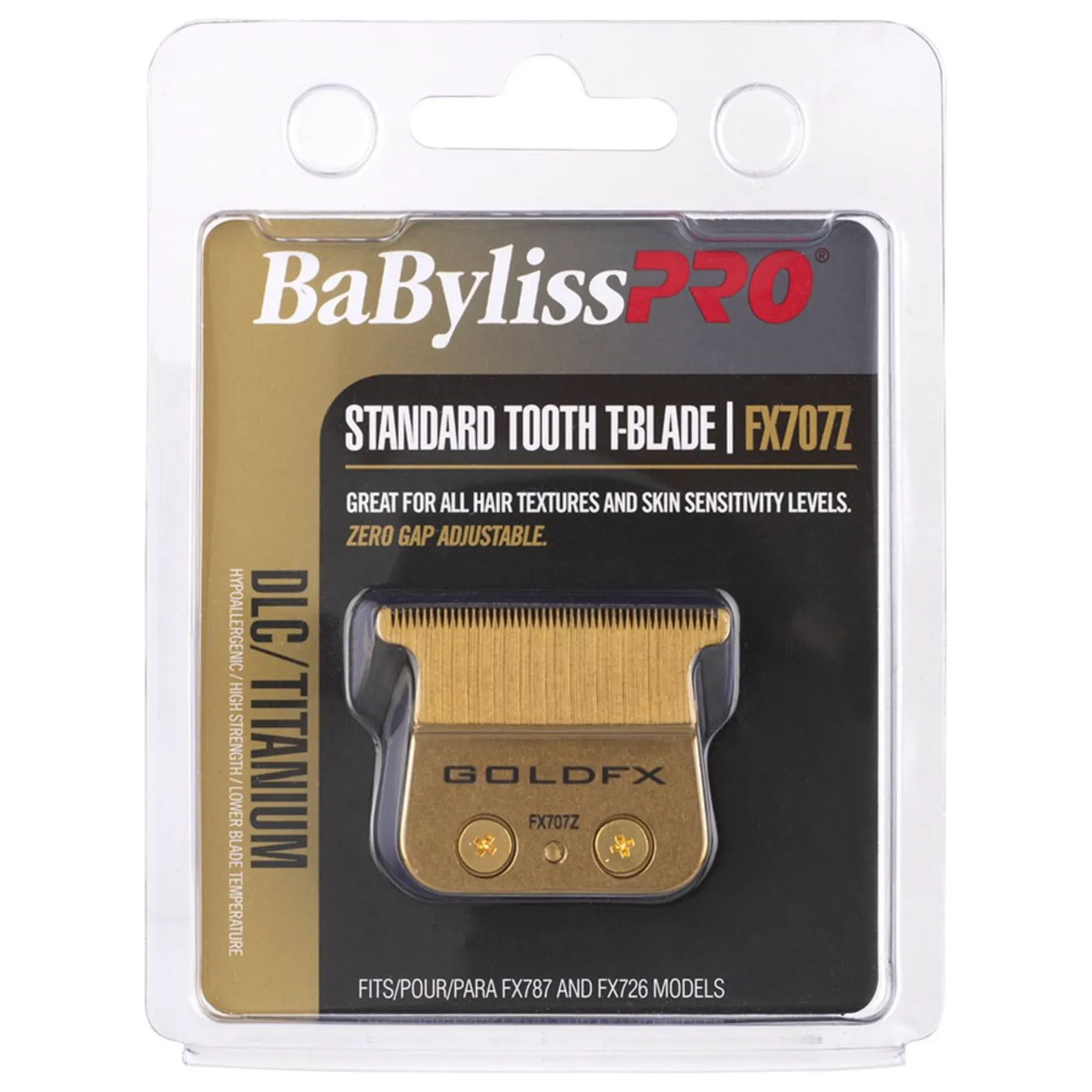 BaBylissPRO Replacement Outliner Hair Trimmer Blade Gold FX707Z