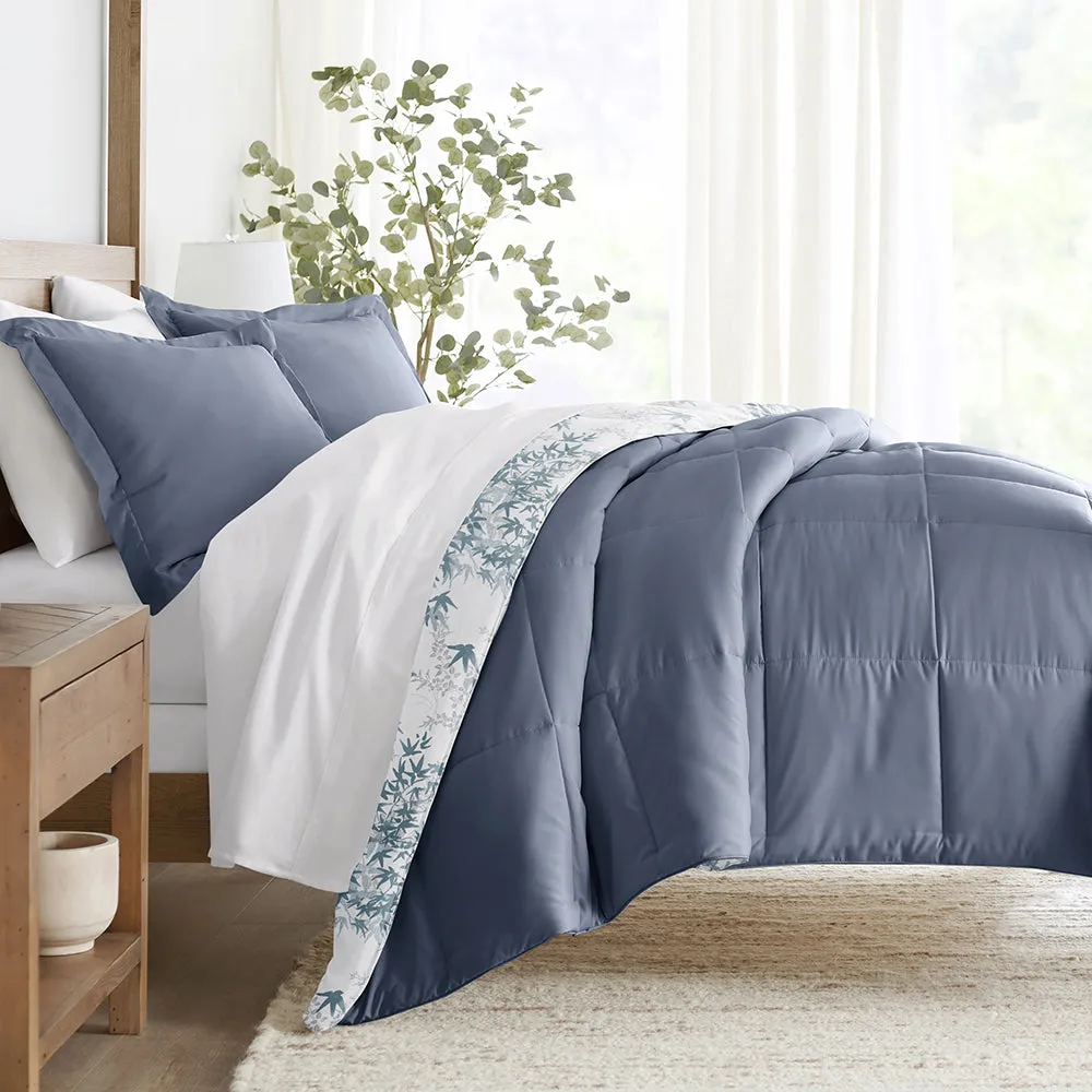 Bamboo Leaves Reversible Down-Alternative Comforter Set - 12 Days of Deals