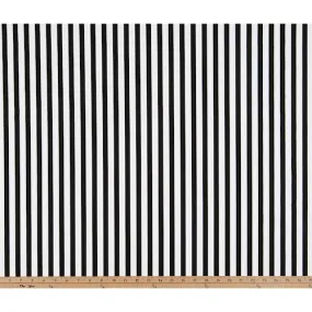 Basic Stripe Black Fabric