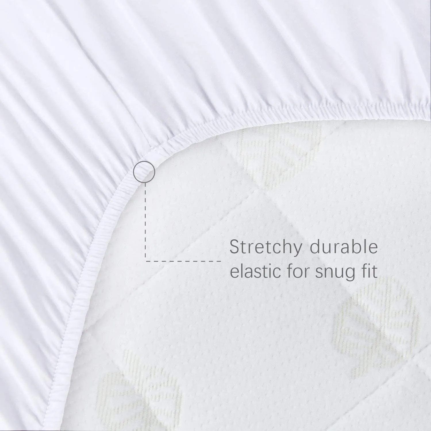 Bassinet Mattress Pad Cover - Fits Dream On Me Seashell Bassinet, 2 Pack, Bamboo, Waterproof