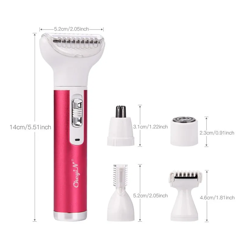 Beauty 5 in 1 Electric Hair Remover Rechargeable Lady Shaver