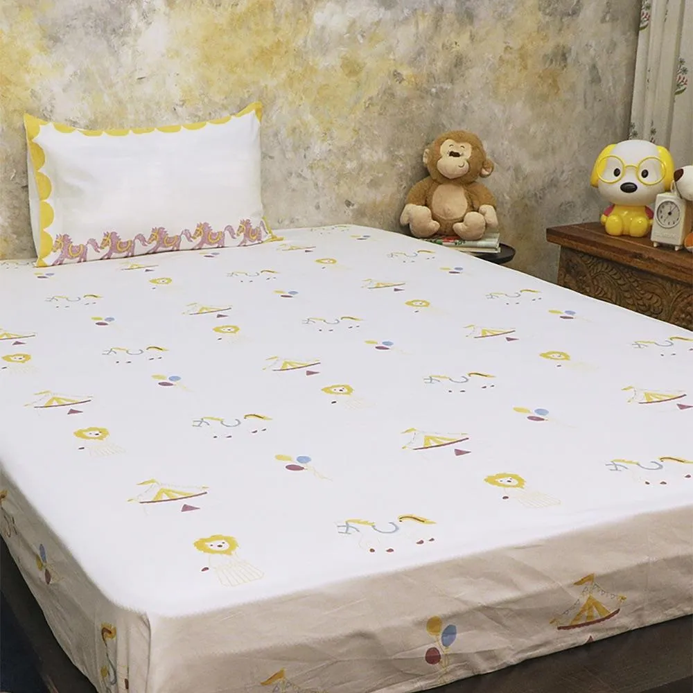 Bed Set - I Am Going To The Circus - Yellow