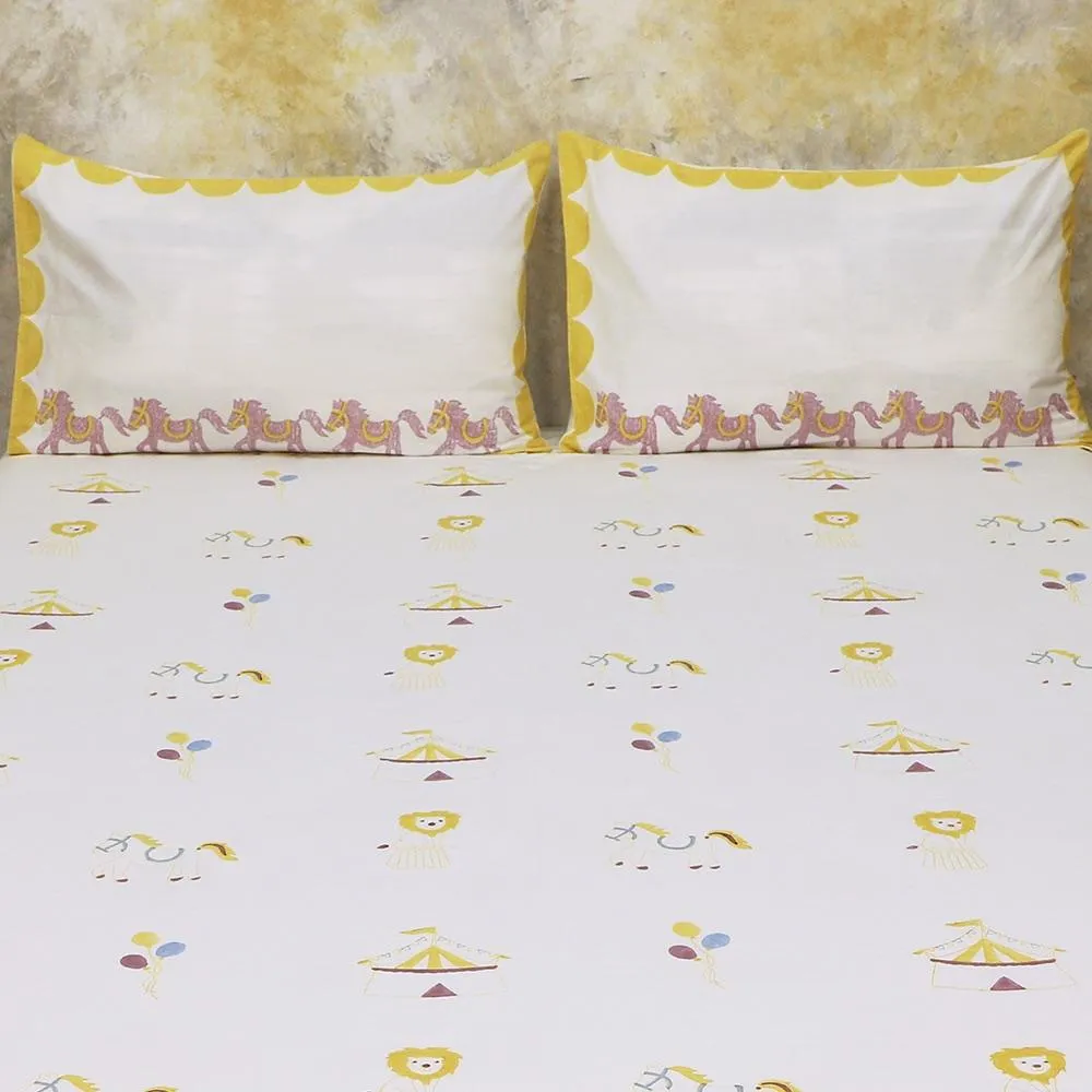 Bed Set - I Am Going To The Circus - Yellow