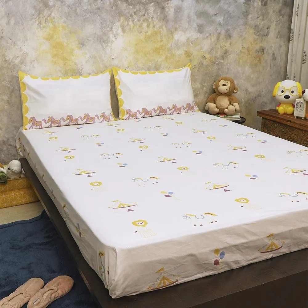 Bed Set - I Am Going To The Circus - Yellow