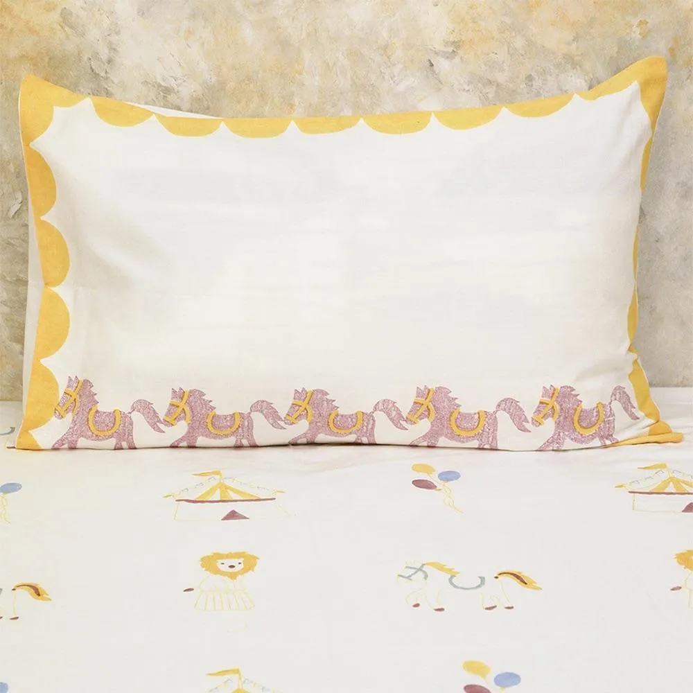 Bed Set - I Am Going To The Circus - Yellow