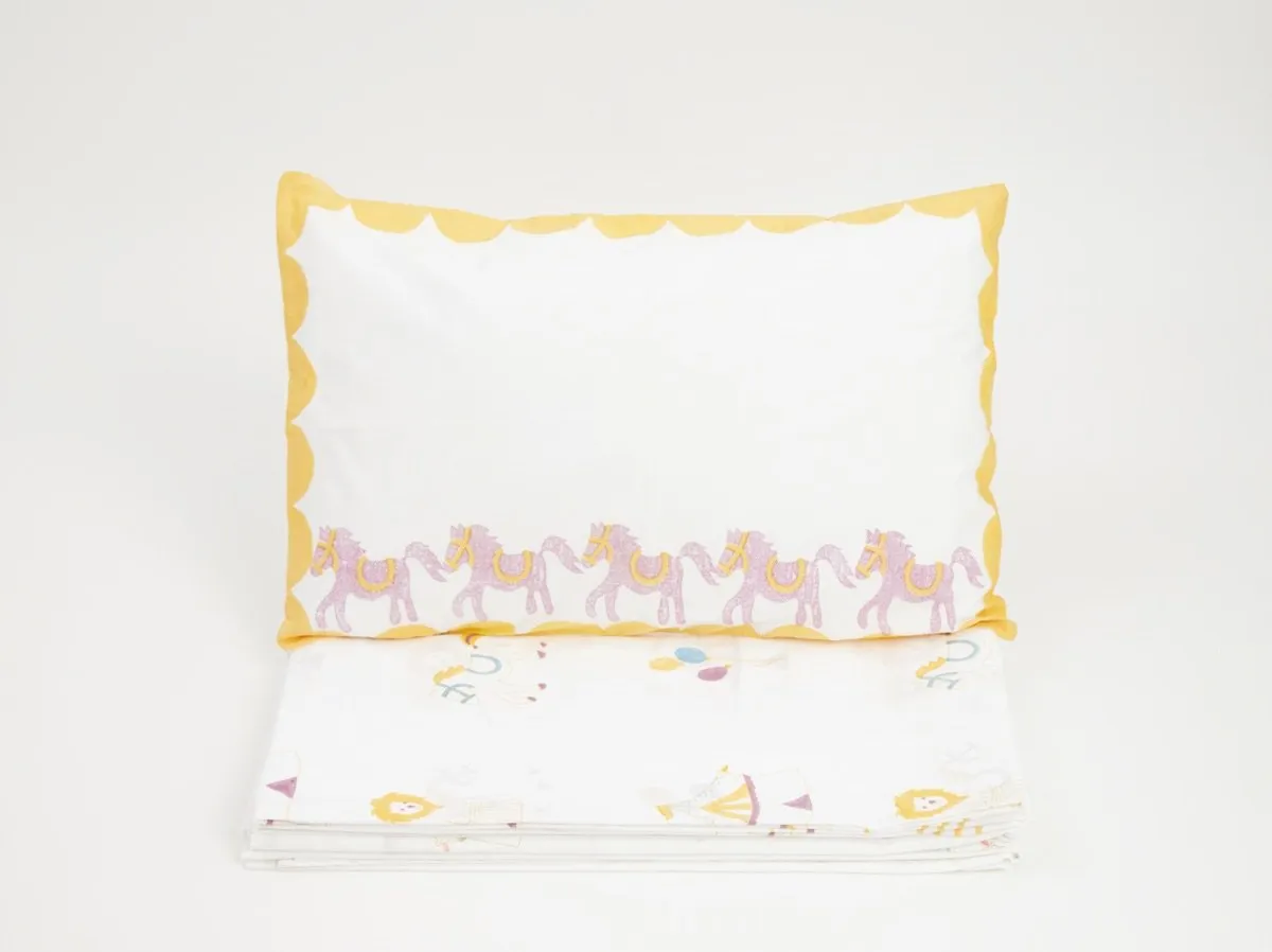 Bed Set - I Am Going To The Circus - Yellow