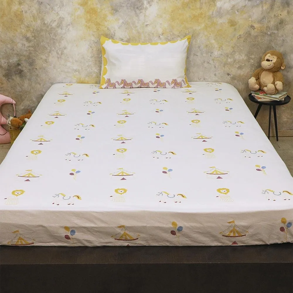 Bed Set - I Am Going To The Circus - Yellow