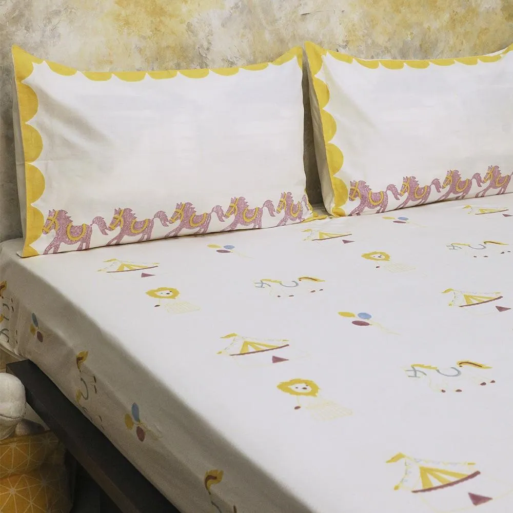 Bed Set - I Am Going To The Circus - Yellow