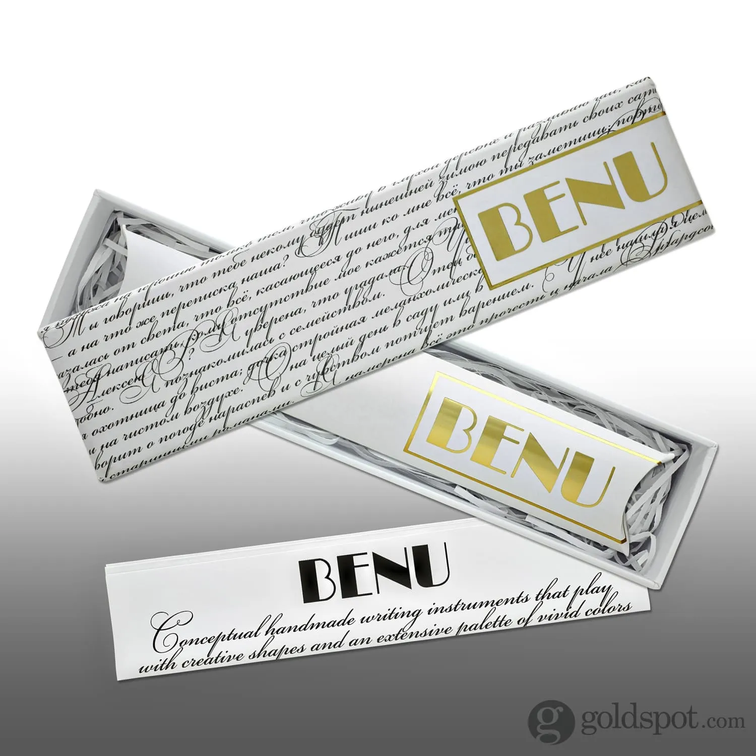 Benu Briolette Fountain Pen in Luminous Lagoon