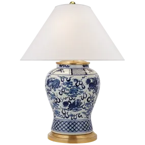 Blue & White Porcelain Lamp